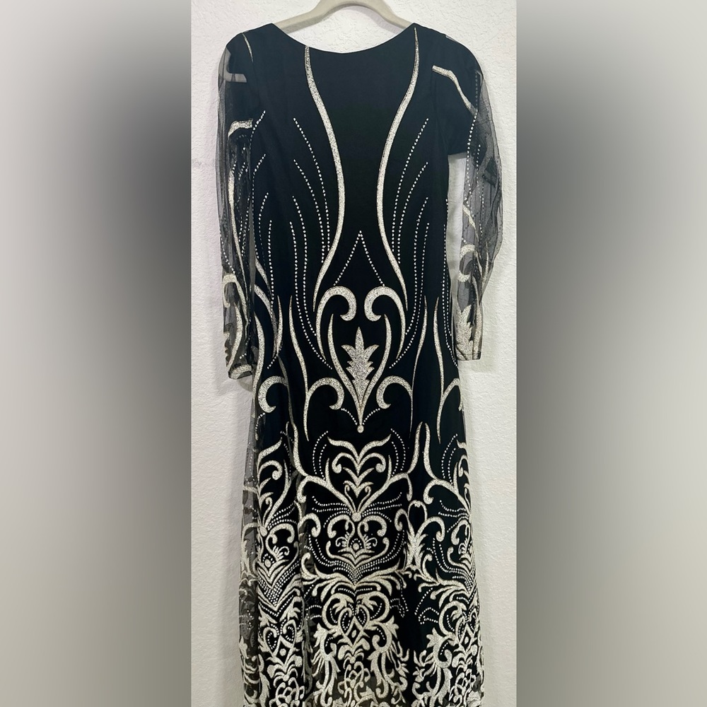 Black Sequin Maxi Dress